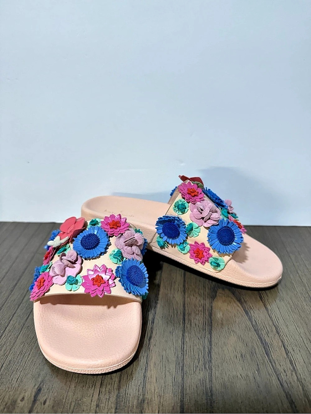 Kate Spade New York Skye Slide Sandals Women’s 5 Blush Pink Floral